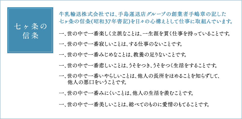 七ヶ条の信条